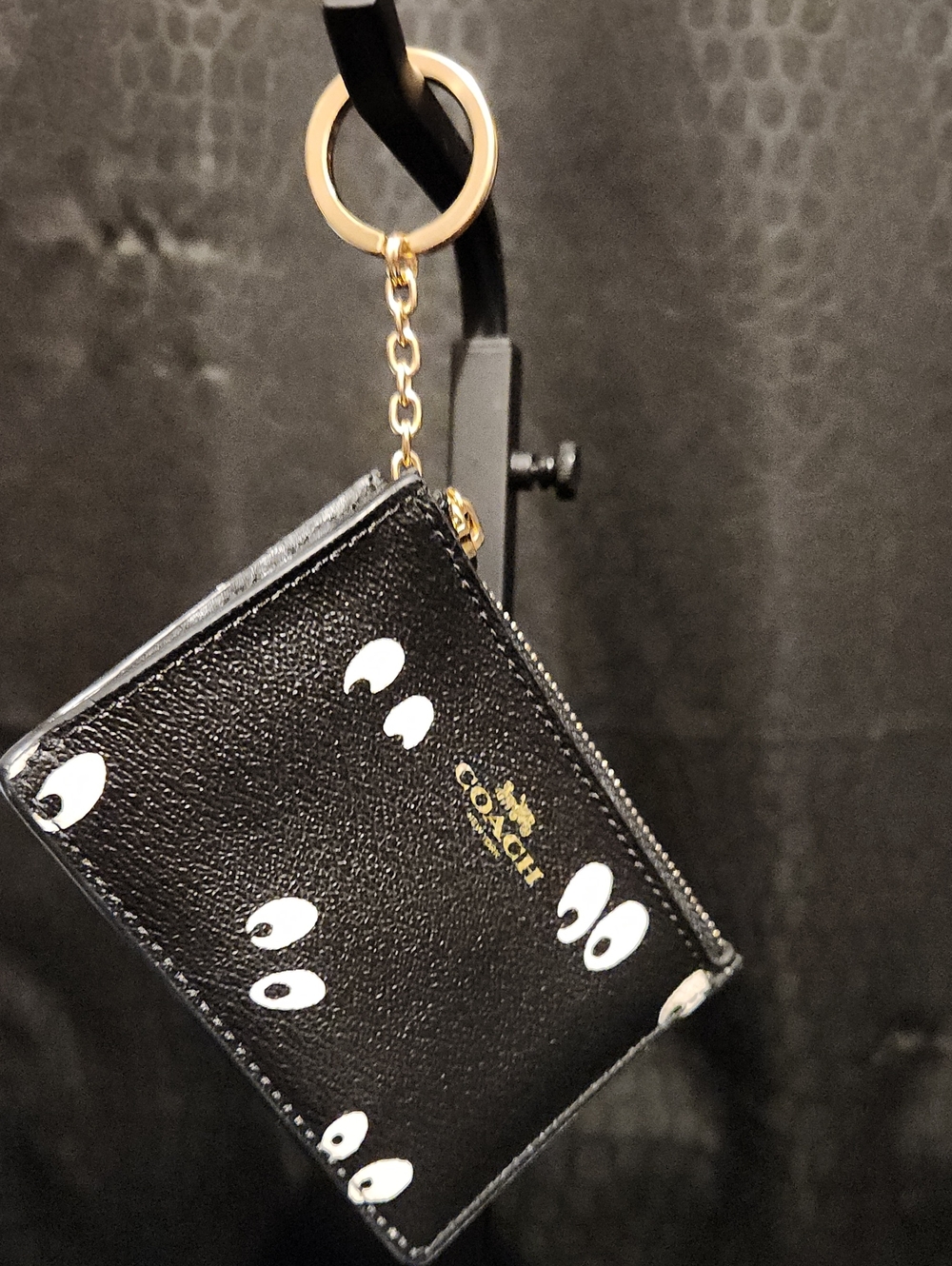 Coach X Disney Snow White Mini Id Card Holder Keychain